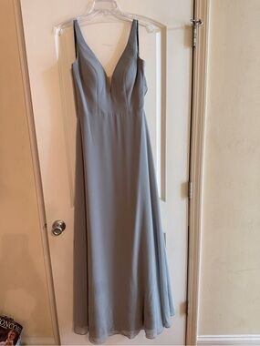 SORELLA VITA Light Gray V‑Neck Maxi Dress